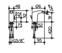 Смеситель Keuco Elegance New 51609 010000 для биде - Gidratop.ru изображение