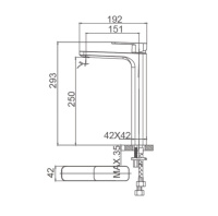Смеситель для раковины высокий WONZON & WOGHAND ARNIE, Хром (WW-691104-CR) - Gidratop.ru изображение