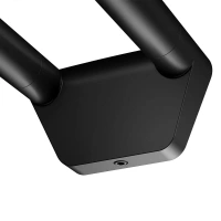 Полотенцедержатель Keuco Reva 12818370000, двойной, цвет черный матовый - Gidratop.ru изображение