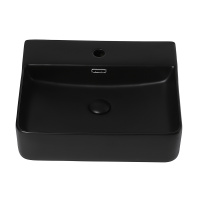 Раковина накладная ABBER Rechteck AC2203MB черная матовая - Gidratop.ru изображение