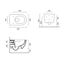 Catalano Sfera Унитаз подвесной 55*35, безободковый, цвет белый глянцевый - Gidratop.ru изображение