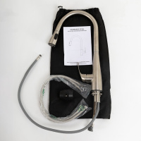 Смеситель для кухни с выдвижным изливом, двухрежимный, нержавеющая сталь, исполнение сатин BB-LAM28-IN - Gidratop.ru изображение