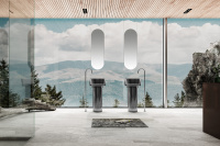 Раковина отдельностоящая прозрачная ABBER Kristall AT2702Onyx черная - Gidratop.ru изображение