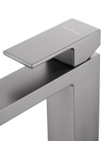 Смеситель для раковины WONZON & WOGHAND CUBE, Темный графит (WW-88139016-BGM) - Gidratop.ru изображение