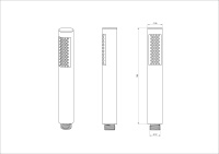Лейка для душа WONZON & WOGHAND, Черный матовый (WW-88SC04-MB) - Gidratop.ru изображение