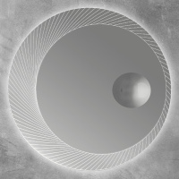 Зеркало с увеличительным зеркалом и со встроенной LED подсветкой 45011, 100х100 - Gidratop.ru изображение