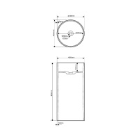 Раковина отдельностоящая ABBER Stein AS2516 белая матовая - Gidratop.ru изображение