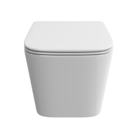 DUE-TOR Унитаз подвесной, безободковый, с системой смыва "Торнадо", с сиденьем soft close, BB5171CH-TOR/SC - Gidratop.ru изображение