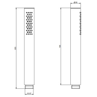 GESSI 316 душевая лейка с легкой очисткой, цвет: brushed black metal pvd - Gidratop.ru изображение