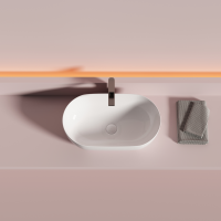 Раковина CERAMICANOVA Twist накладная овальной формы 500x300x140 белый CN12001 - Gidratop.ru изображение