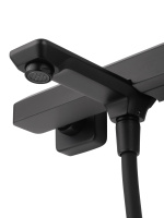 Смеситель для ванны с душем WONZON & WOGHAND DIAMOND, Черный матовый (WW-88639011-MB) - Gidratop.ru изображение