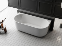 Ванна акриловая Vincea VBT-621, 1700*800*580, цвет белый, слив-перелив в комплекте, белый - Gidratop.ru изображение