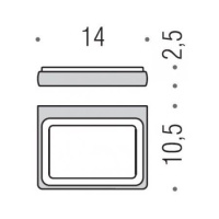 Colombo Lulu Мыльница подвесная, цвет: хром/матовое стекло - Gidratop.ru изображение