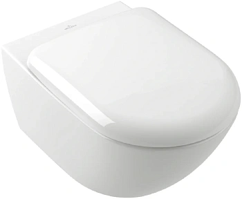 Подвесной унитаз Villeroy&Boch Antao 4674T0R1, безободковый, технология TwistFlush, альпийский белый