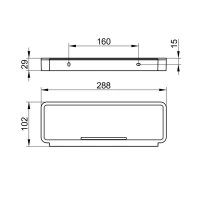 Полка для мыла Keuco Plan 14958010038, хром, светло-серый - Gidratop.ru изображение