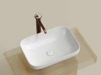 Умывальник чаша накладная прямоугольная Element 500x359x145мм - Gidratop.ru изображение