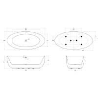 Акриловая ванна BELBAGNO BB707-1860-880 - Gidratop.ru изображение