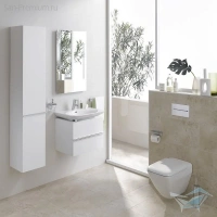 Шкаф-пенал Laufen Case 35 см, петли слева, цвет белый матовый, 4.0202.1.075.463.R - Gidratop.ru изображение