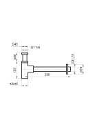 BB-SMQ2-01 Сифон для раковины, хром - Gidratop.ru изображение
