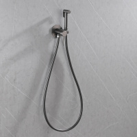 Смеситель ABBER Wasser Kreis AF8125NG с гигиеническим душем, никель - Gidratop.ru изображение