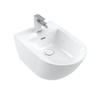 Биде Villeroy&Boch Subway 3.0, 447000RW, подвесное, CeramicPlus белый матовый - Gidratop.ru изображение