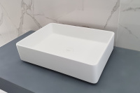 Раковина накладная ABBER Stein AS2634 белая матовая - Gidratop.ru изображение