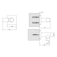 Gessi Emporio shower держатель для душевой лейки поворотный, цвет: Finox Brushed Nickel - Gidratop.ru изображение