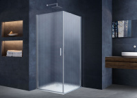 Душевой уголок Alpha VSR-3ALP9095MT, 950*900, хром, стекло текстурное - Gidratop.ru изображение