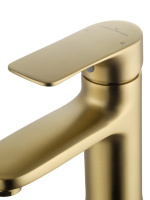 Смеситель для раковины WONZON & WOGHAND, Брашированное золото (WW-XH-011-BG) - Gidratop.ru изображение