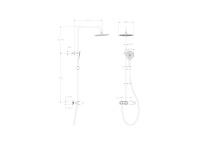 Душевая система WONZON & WOGHAND MUSE Corno, Черный матовый (WW-A30653-MB) - Gidratop.ru изображение