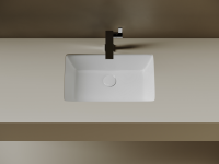 Раковина встраиваемая снизу Ceramicanova Era 525x345x175мм, c отверстием слива - перелива белый, арт.CN15004 - Gidratop.ru изображение