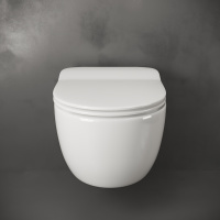 Подвесной унитаз Simple Rimless - Gidratop.ru изображение