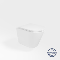 Унитаз подвесной Tornado Vito VT1-23T, ультратонкое soft-close сиденье - Gidratop.ru изображение