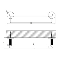 Gessi Anello полотенцедержатель 30 см, цвет Finox Brushed Nickel - Gidratop.ru изображение