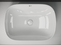 Умывальник чаша ELEMENT2 накладная овальная 540x400x145мм - Gidratop.ru изображение