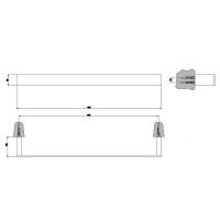 Gessi Rettangolo полотенцедержатель 45см, цвет: хром - Gidratop.ru изображение