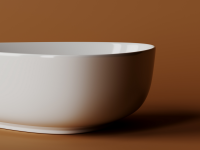 Умывальник чаша накладная ассиметричной формы Element 455x320x155мм - Gidratop.ru изображение