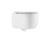 Унитаз подвесной Evo VT1-64ST Tornado, цвет белый, ультратонкое сиденье soft-close - Gidratop.ru изображение