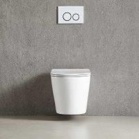 Унитаз подвесной Tornado Piatti VT1-11T безободковы, цвет белый, ультратонкое soft-close сиденье - Gidratop.ru изображение