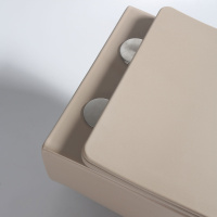 Унитаз подвесной Evo VT1-34SMC безободковый, цвет капучино матовый, ультратонкое soft-close сиденье - Gidratop.ru изображение