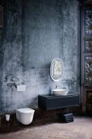 Раковина Laufen New Classic 8.1285.3.400.109.1 55 х 38 х 14.5 см, накладная, SaphirKeramik, с переливом, LCC, белый глянцевый - Gidratop.ru изображение