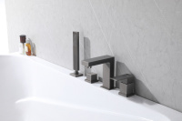 Смеситель ABBER Daheim AF8213NG на борт ванны, никель - Gidratop.ru изображение