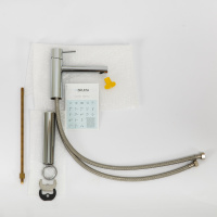 LEAF-LC1-L-01-W0 Смеситель для накладной раковины однорычажный, без донного клапана, исполнение Хром - Gidratop.ru изображение