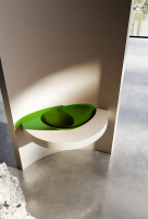 Раковина накладная прозрачная ABBER Kristall AT2808Emerald зеленая - Gidratop.ru изображение