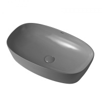 Раковина накладная ABBER Rechteck AC2206MG серая матовая - Gidratop.ru изображение