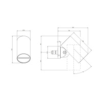 GESSI 316 FLESSA верхний душ Oslash;79 мм., с настенным креплением, 4 струи, цвет Black XL - Gidratop.ru изображение