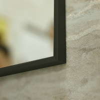 Зеркало в алюминиевой раме SPC-AL-1000-800 Nero, 1000x20x800 - Gidratop.ru изображение