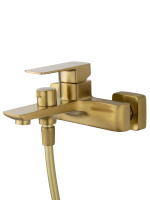 Смеситель для ванны с душем WONZON & WOGHAND EDGE, Брашированное золото (WW-88639003A- BG) - Gidratop.ru изображение
