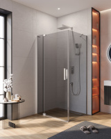 Душевой уголок CEZARES SLIDER-AH-1-80-100/110-GRIGIO-Cr - Gidratop.ru изображение