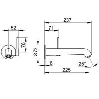Смеситель Keuco Ixmo Soft 59516371201 для раковины, цвет черный матовый - Gidratop.ru изображение